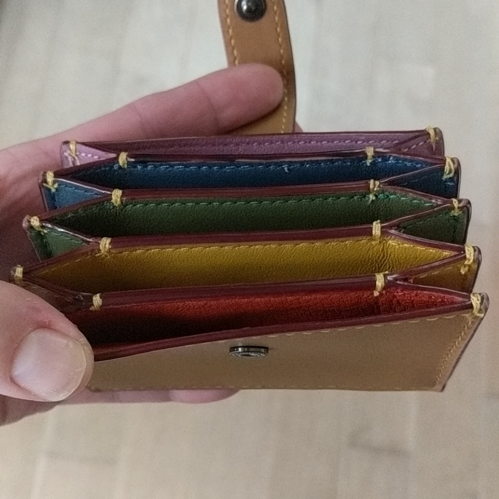NWT Coach accordion card case